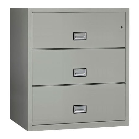 Phoenix Safe International Phoenix Safe Lateral 38" 3-Drawer Fire and Water Resistant File Cabinet, Light Gray - LAT3W38LG LAT3W38LG
